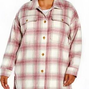 Banana Republic pink Shacket